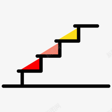楼梯矢量图楼梯台阶图标图标