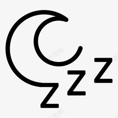 睡觉晚安月亮图标图标