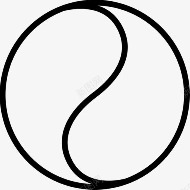 形状和符号圆形中文半圆形图标图标