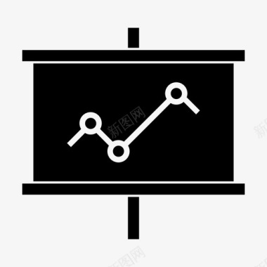 演示折线图业务图表图标图标