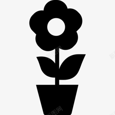 植物花卉盆栽图标图标