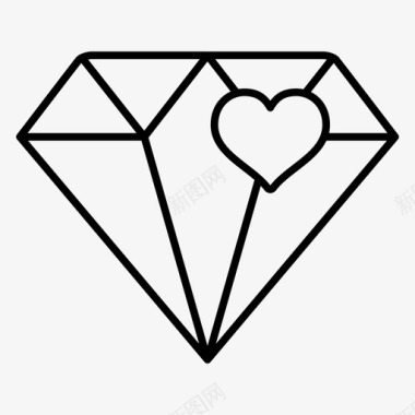 水晶钻石绿宝石图标图标