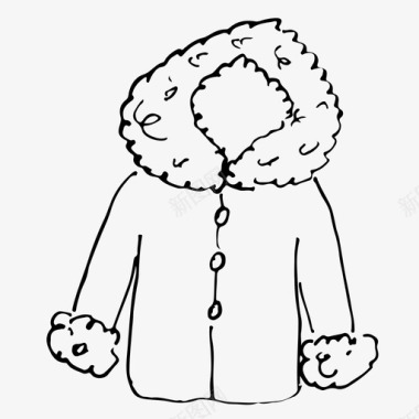外套衣服冬天图标图标