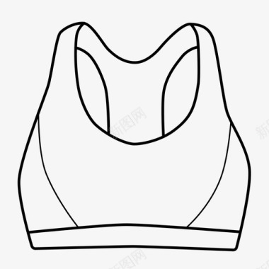 运动人物胸罩运动胸罩内衣图标图标