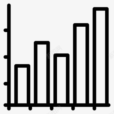 条形素材销售条形图销售报告图标图标