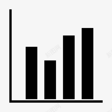 矢量条形旗图表分析条形图图标图标