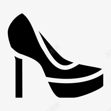女鞋鞋时尚高跟鞋图标图标