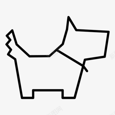 小狗图标矢量图狗小狗自大的动物图标图标