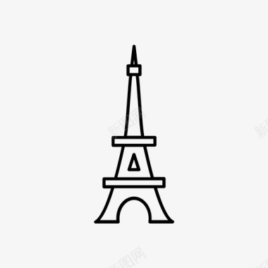 埃菲尔铁塔法国巴黎图标图标