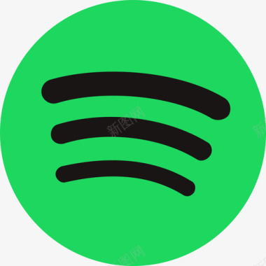 车轮图标social-spotify图标