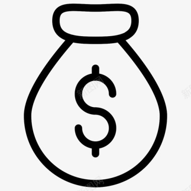 美元小图标储蓄包银行图标图标
