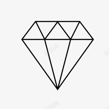 钻石时髦珍贵图标图标