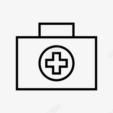 医疗包医生包公文包急救箱图标图标