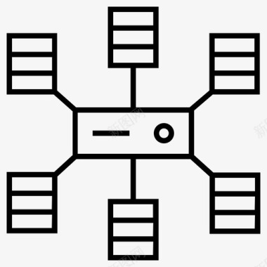 软盘存储计算集群数据图标图标