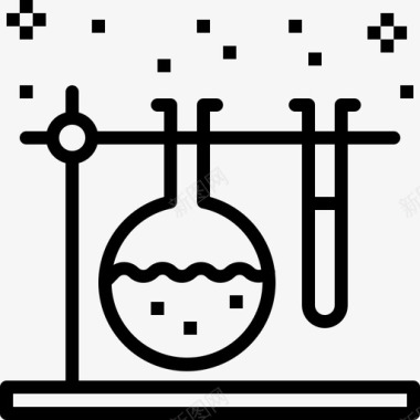 小瓶液化气科学化学实验室图标图标