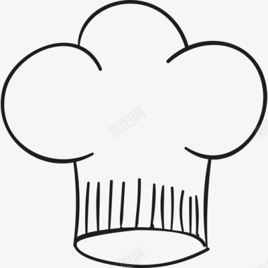 厨师帽时尚小酒馆和餐厅图标图标