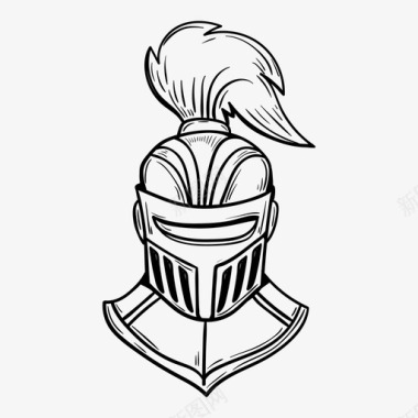 头盔头盔盔甲骑士图标图标