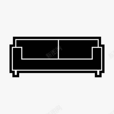 沙发客厅休息室图标图标