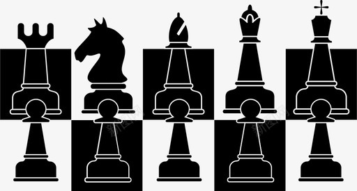 皮划艇比赛国际象棋国际象棋棋盘国际象棋比赛图标图标