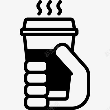 热咖啡咖啡热饮图标图标