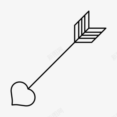 心箭丘比特爱情之箭图标图标