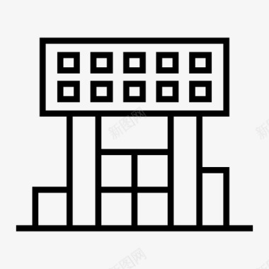 办公楼建筑图建筑物商业公司大楼图标图标