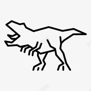恐龙霸王龙自我动物图标图标