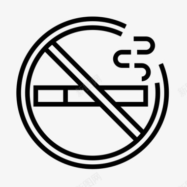 禁烟香烟杂牌图标图标