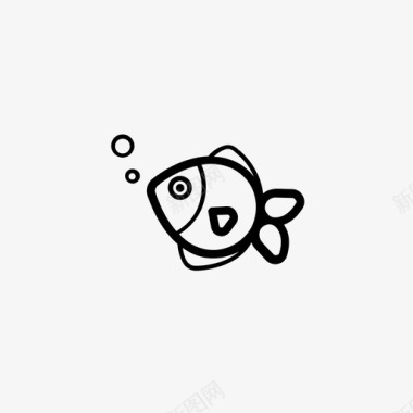 观赏金鱼泡泡观赏鱼图标图标