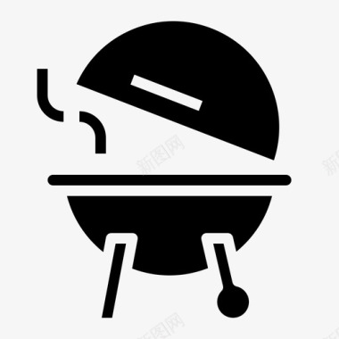 烤炉烧烤派对图标图标