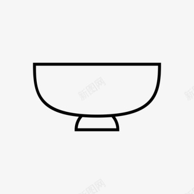 碗陶瓷厨房图标图标