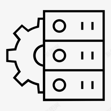 自动化设计数据库自动化计算图标图标