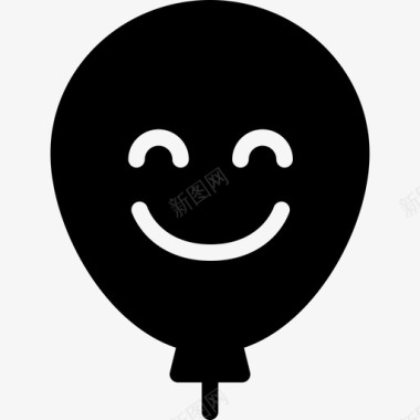 生日的气球微笑表情情绪图标图标
