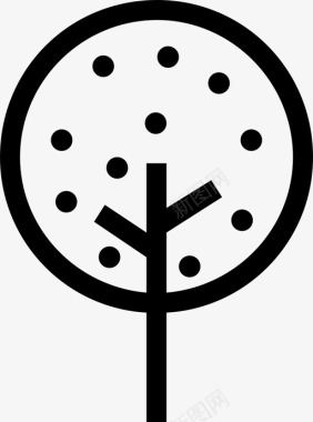 矢量树树图标图标