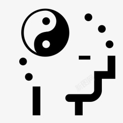 平衡感心境平衡感觉冥想图标高清图片