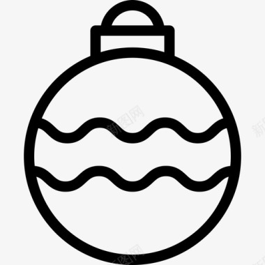 圣诞节圣诞饰品球装饰图标图标