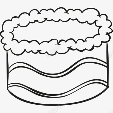 装饰蛋糕食物小酒馆和餐厅图标图标