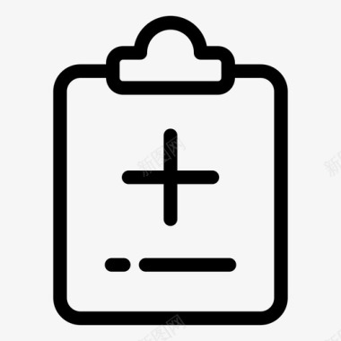 便笺点剪贴板医疗图标图标