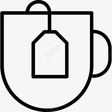 茶杯饮料超级简单图标图标