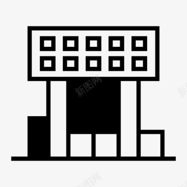 房地产风景建筑物机构办公室图标图标