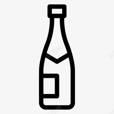 中国酒瓶子酒庆祝图标图标