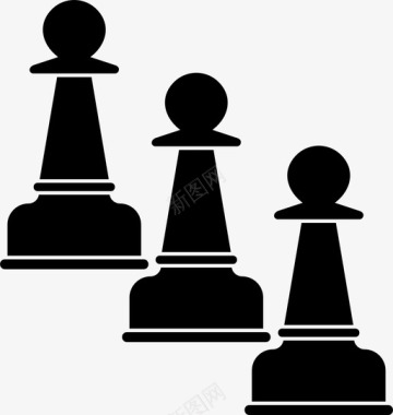 国际汇款国际象棋棋盘象棋游戏图标图标