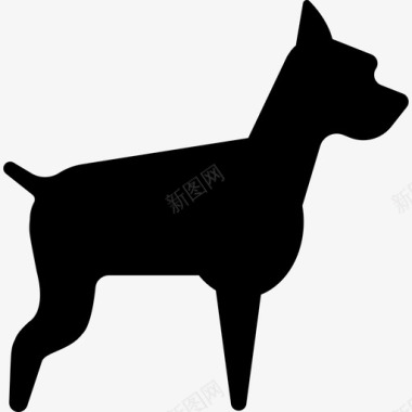 大狗动物自由的动物图标图标