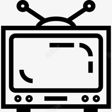 电视液晶电视智能电视图标图标