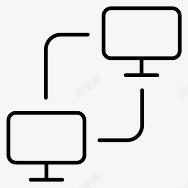 显示哭计算机显示器共享图标图标