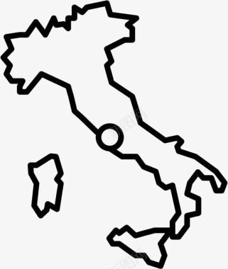 意大利首都国家图标图标