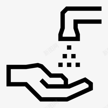 手洗清洁水槽图标图标