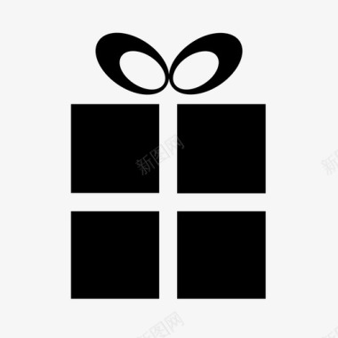礼品图案礼品盒生日圣诞节图标图标