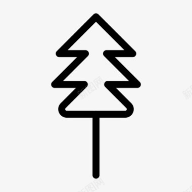 矢量树树庆祝花园图标图标