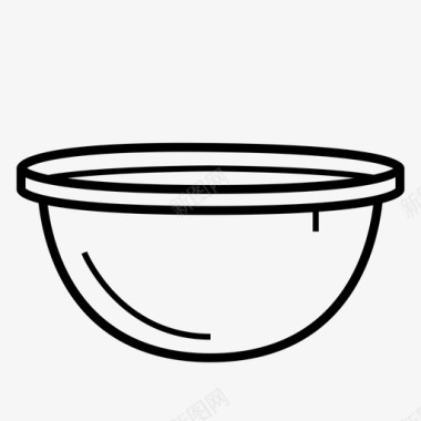 碗厨师面粉图标图标